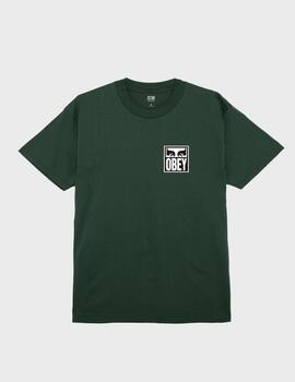 Camiseta Obey Eyes Icon 2 Forest Green