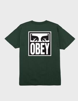 Camiseta Obey Eyes Icon 2 Forest Green