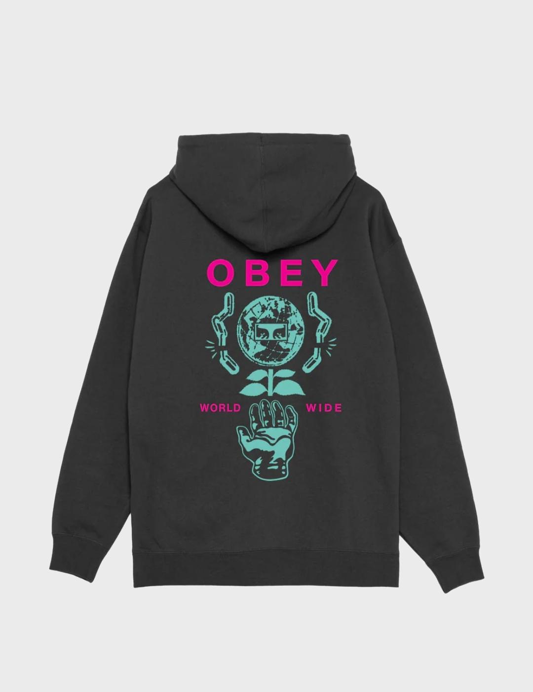 Sudadera Obey Helping Hand Black