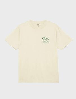 Camiseta Obey Obey Studios Cream