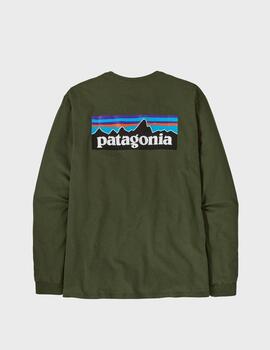 Camiseta Patagonia L/s P6 Logo Responsibili-tee