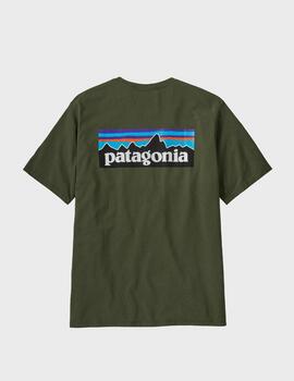 Camiseta Patagonia Ms P-6 Logo Repsonsibili-Tee