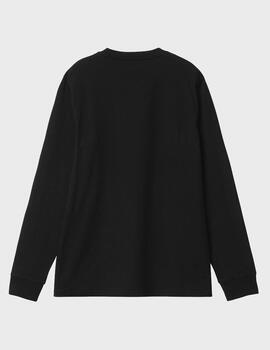 Camiseta Carhartt WIP L/S Base T-Shirt Black/White