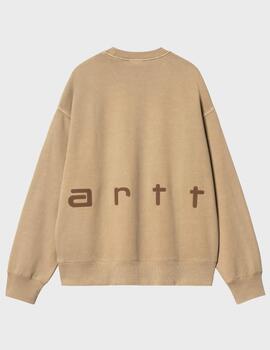 Sudadera Carhartt WIP Felt Script Sweat Peanut