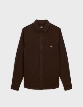 Camisa Dickies Duck Canvas L/S Dark Brown