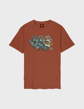 Camiseta Santa Cruz Evolved Hand Front Baked Clay