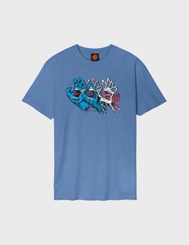 Camiseta Santa Cruz Evolved Hand Front Dusty Blue