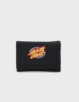 Cartera Santa Cruz Oval Check Flame Black