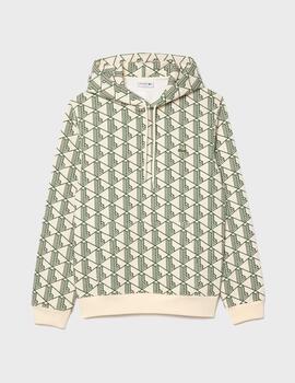 Sudadera Lacoste SH2855-00 Blanco/Verde