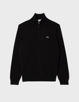 Jersey Lacoste Cuello Alto Zip AH1980-00 Negro