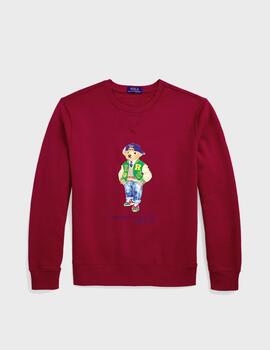 Sudadera Polo Bear Ralph Lauren M Classics Red