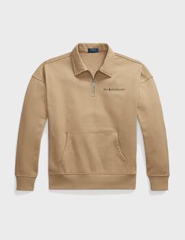 Sudadera Polo Ralph Lauren Half Zip Khaki