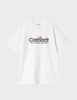 Camiseta Carhartt WIP S/S Label Script White