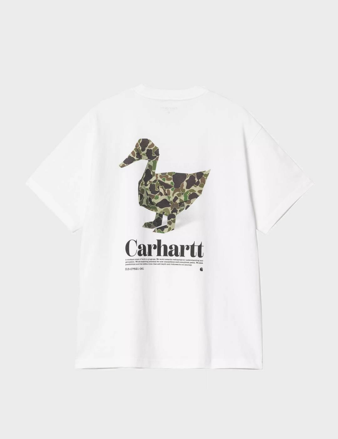 Camiseta Carhartt WIP S/S Fold Duck White