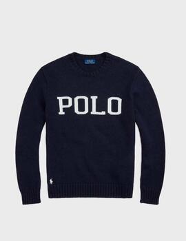 Jersey Polo Ralph Lauren Multi LSL Hunter Navy Combo