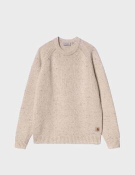 Jersey Carhartt WIP Anglistic Speckled Moonbeam