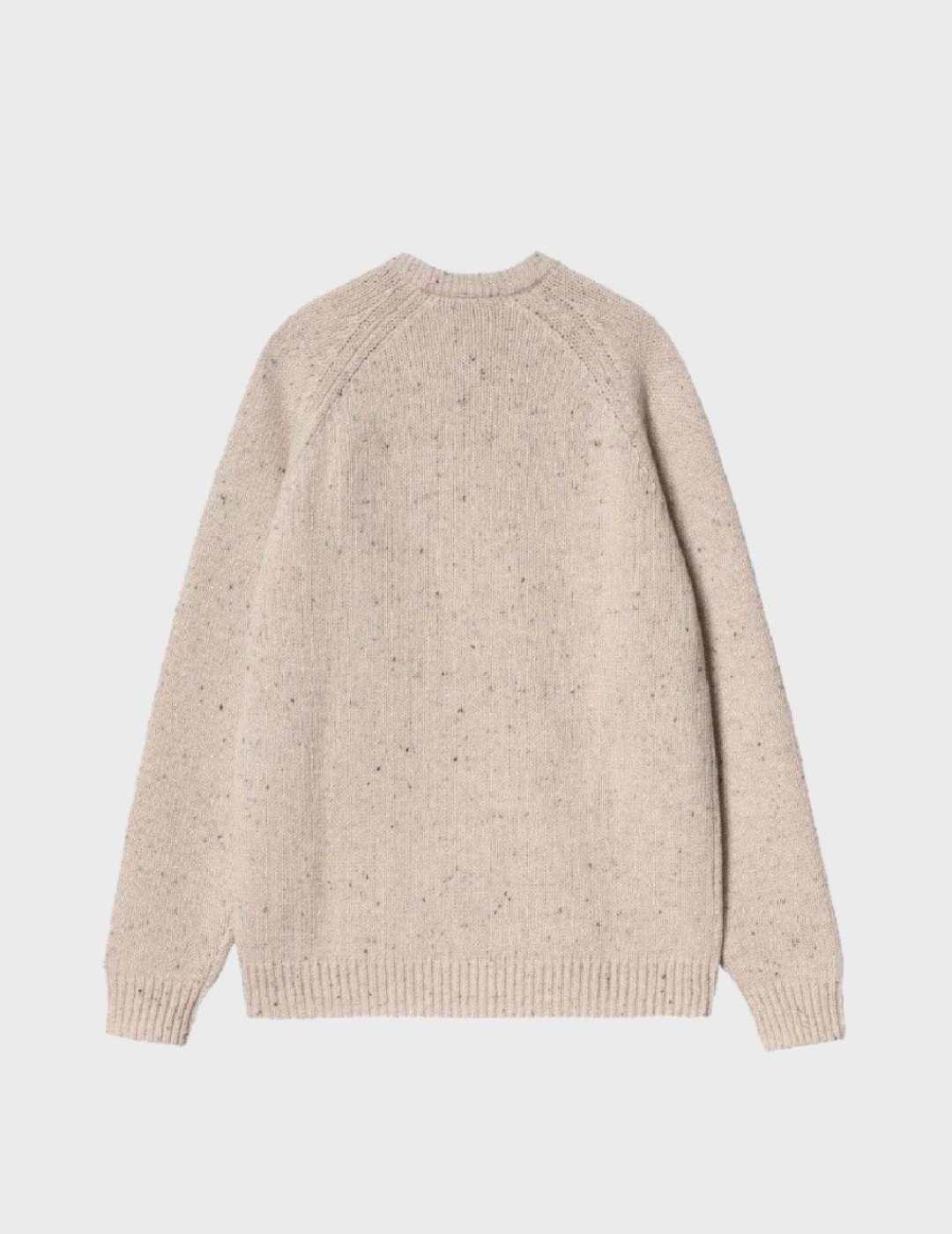 Jersey Carhartt WIP Anglistic Speckled Moonbeam