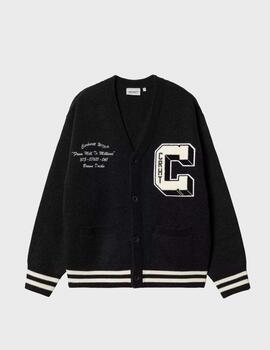 Chaqueta Carhartt WIP Brown Ducks Cardigan Black/Wax