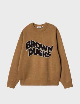 Jersey Carhartt WIP Brown Ducks Sweater Hamilton Brown