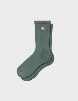 Calcetines Carhartt WIP Chase SilverPine/Gold