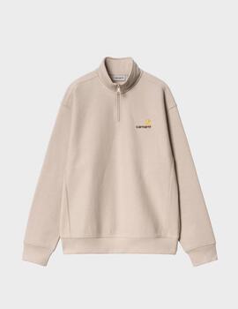 Sudadera Carhartt WIP Half Zip American ScriptSwt FleurdeSel