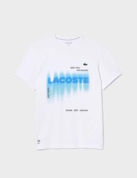 Camiseta Lacoste x DANIIL MEDVEDEV TH2617-00 Blanc