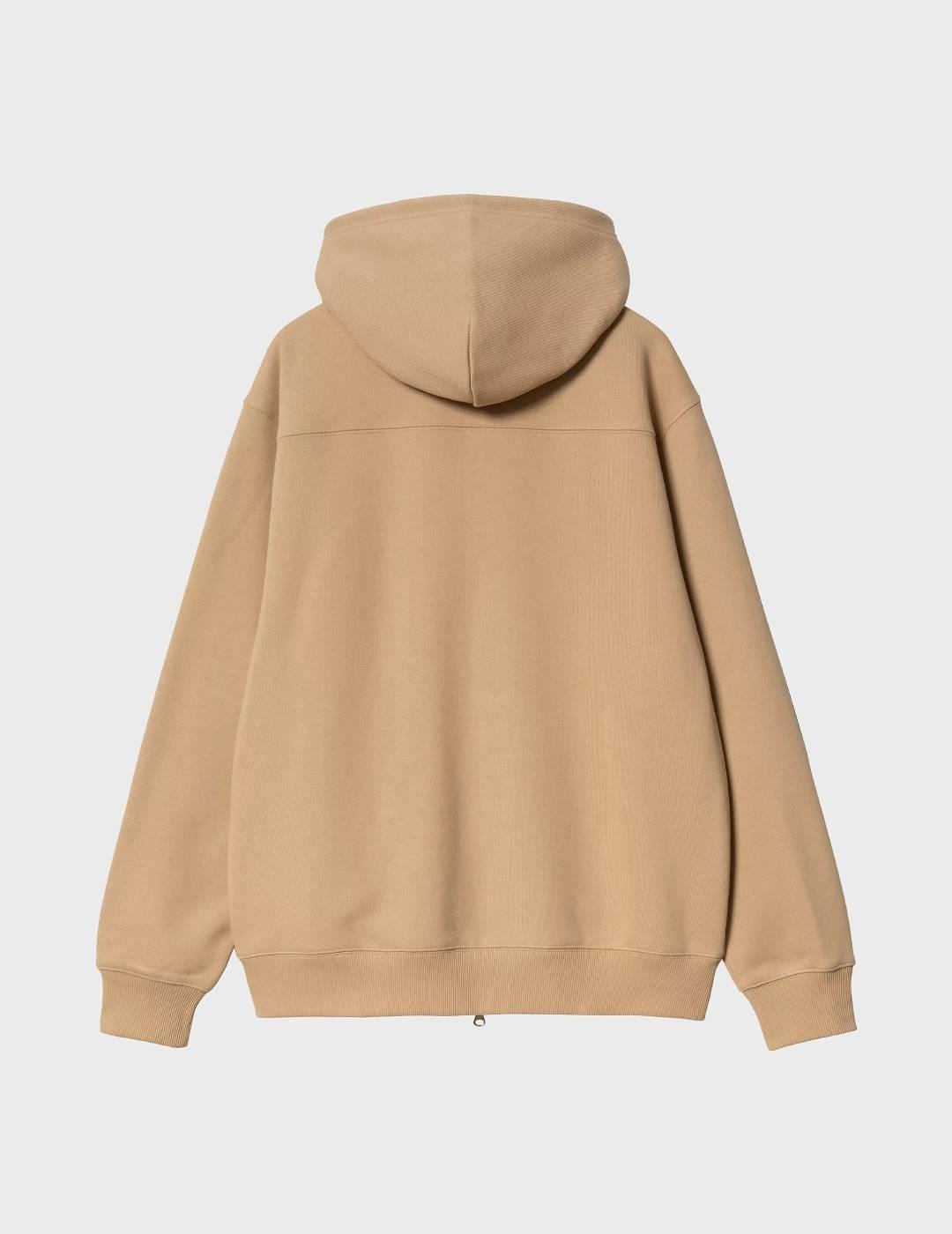 Sudadera Carhartt WIP Eldon Sweat Jacket DustyHBrown