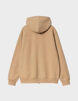 Sudadera Carhartt WIP Eldon Sweat Jacket DustyHBrown