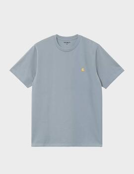 Camiseta Carhartt WIP S/S Chase Frosted Blue