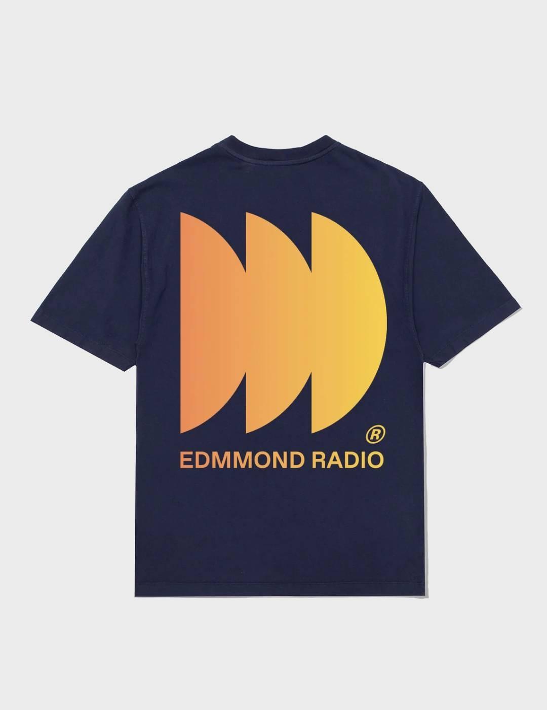 Camiseta Edmmond Studios Radio Navy Plain Navy