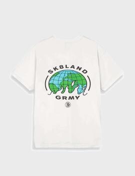 Camiseta Grimey x Sk8land Regular Off White