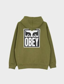 Sudadera Obey Eyes Icon Hood Moss Green