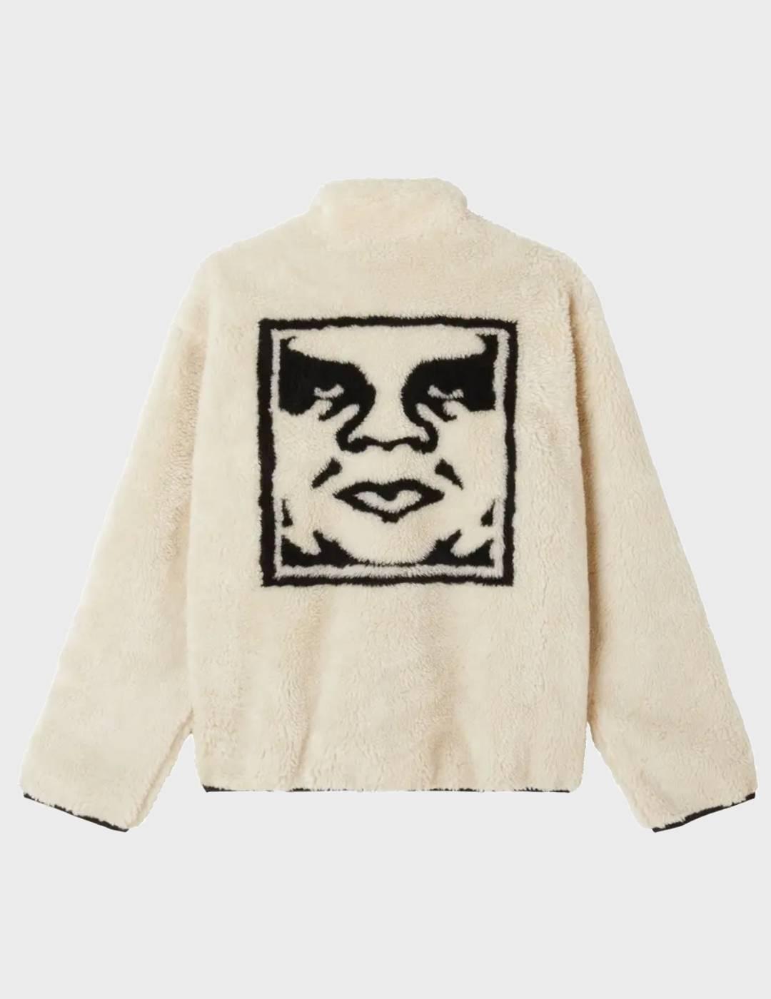 Forro Polar Obey Icon Face Sherpa Unbleached