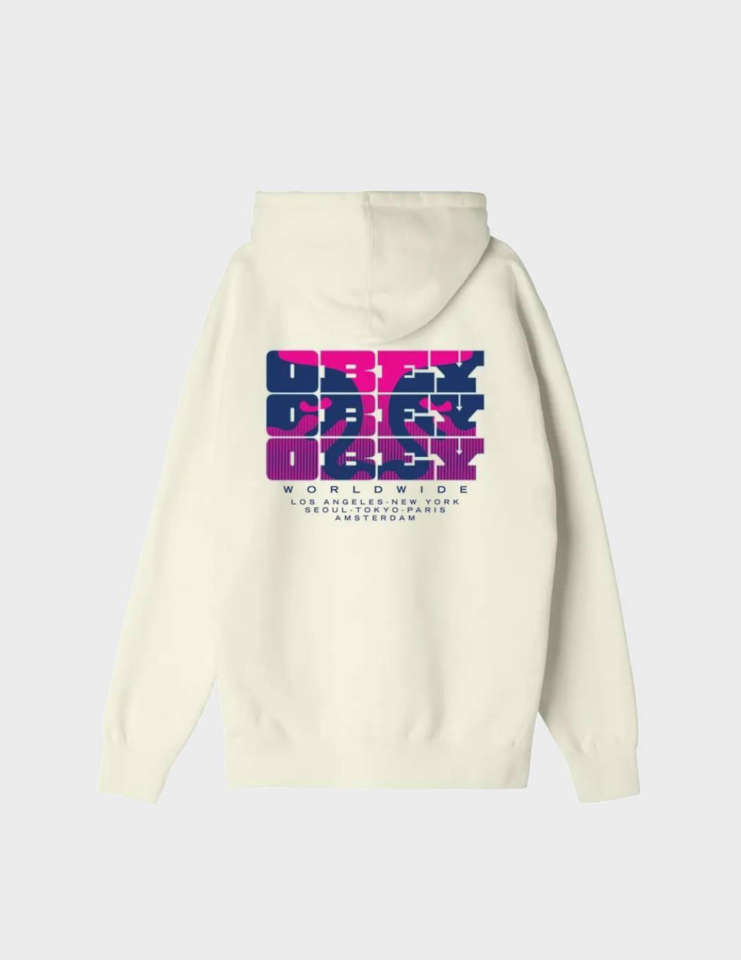 Sudadera Obey Brick By Brick Unbleached