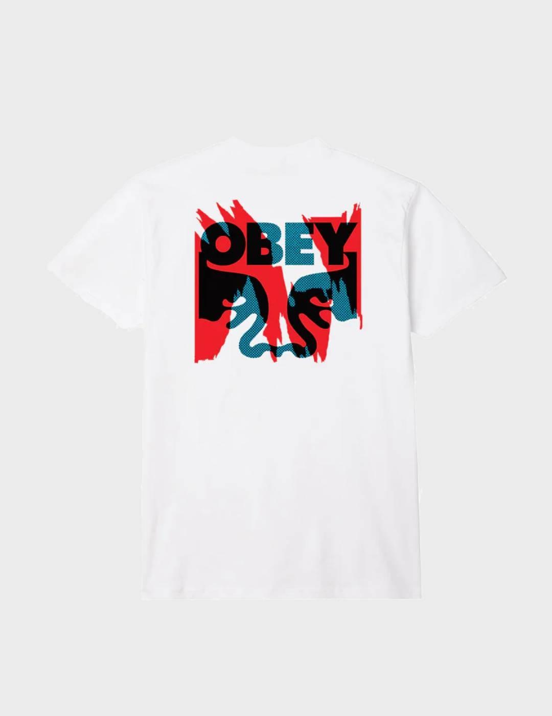 Camiseta Obey Torn Posters Icon White