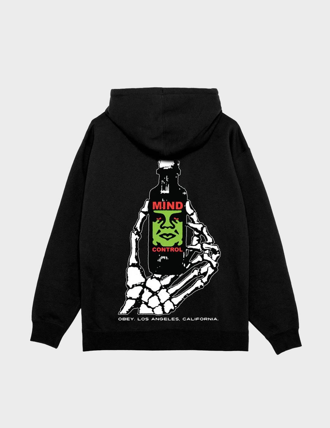 Sudadera Obey Mind Control Black