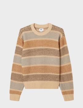 Jersey Obey Benjamin Crewneck Brown Multi