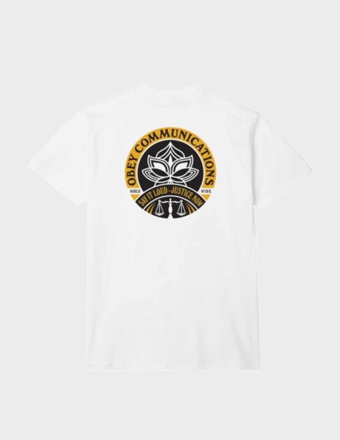 Camiseta Obey Say It Loud Lotus White