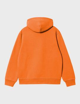 Sudadera Carhartt WIP Hooded Sweat Pumpkin