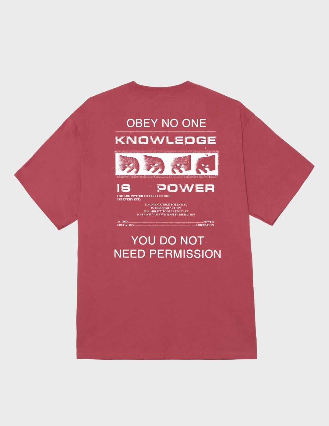 Camiseta Obey Permission Mineral Red