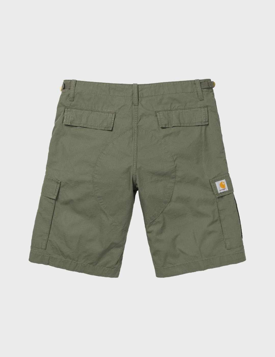 Pantalón Carhartt WIP Aviation Short Dollar Green