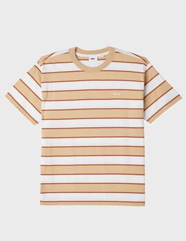 Camiseta Obey Sandborn Stripe Ss Irish Cream Multi