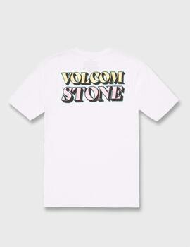 Camiseta Volcom Stript White