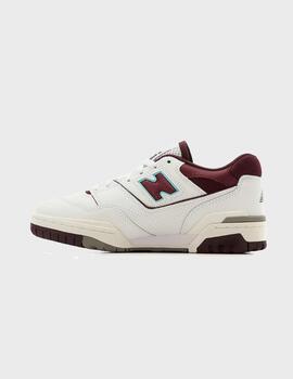 Zapatillas New Balance BB550WBG WhiteBurgundyCyan