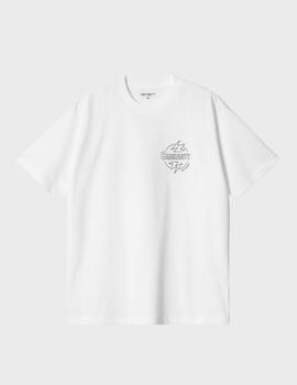 Camiseta Carhartt WIP S/S Ablaze WhiteBlack