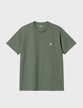 Camiseta Carhartt WIP Chase DuckGreen/Gold