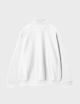 Sudadera Carhartt WIP Half Zip American Script Sweat White