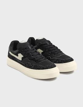 Zapatillas S.W.C.  Pearl S-Strike Raw Suede Mix Black