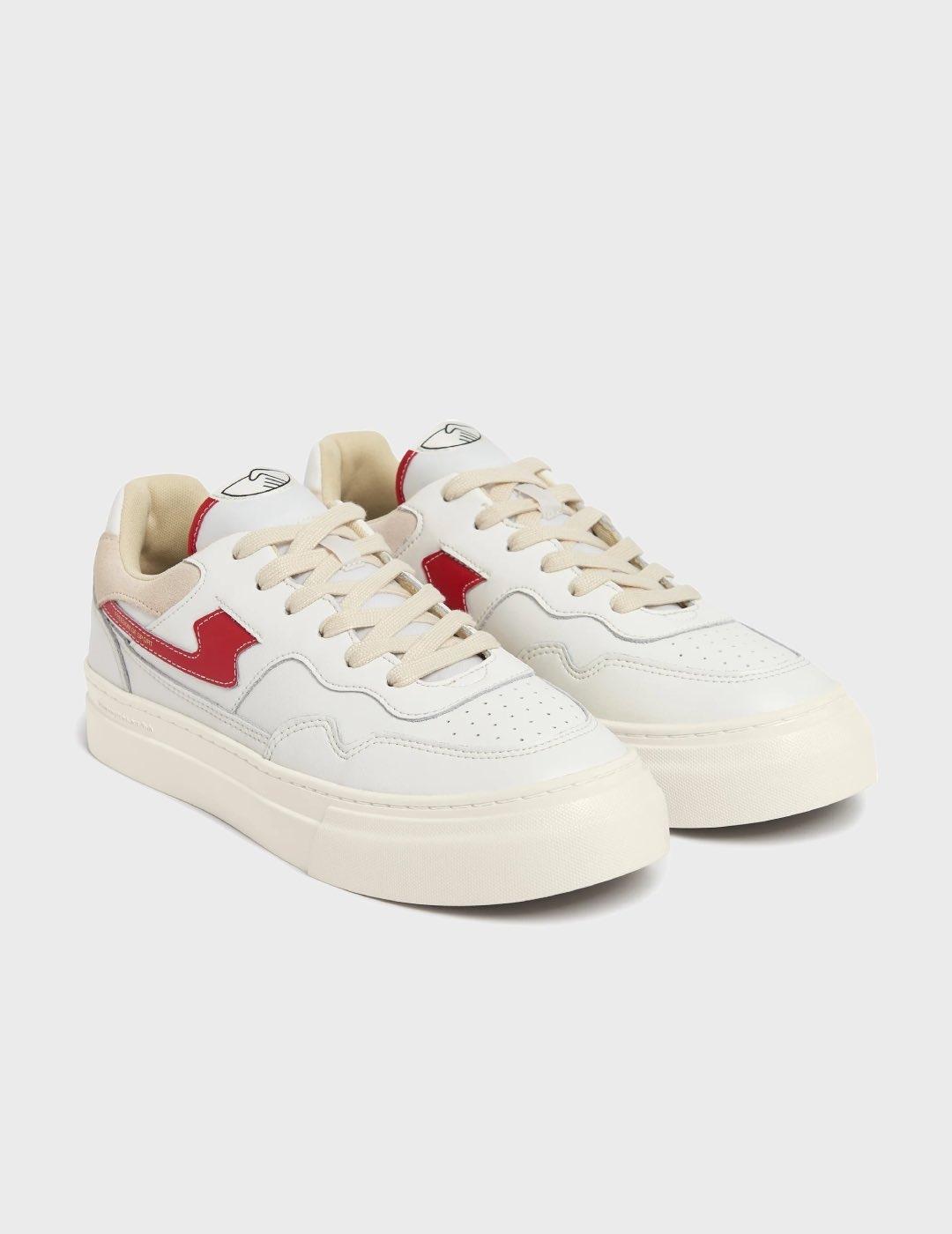 Zapatillas S.W.C.  Pearl S-Strike Leather WhiteRed