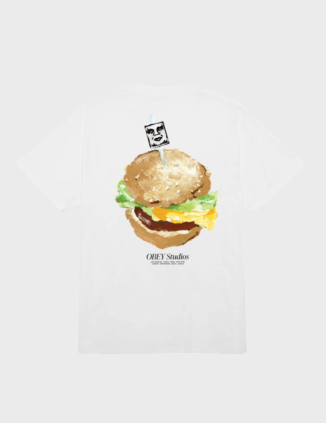 Camiseta Obey Visual Food For Your Mind White